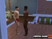 Preview 2 of 3D ANIMATED: Sasuke Gets Fucked By Kakashi And His Big 24cm Cock | Hentai Gay Porn | Naruto HD