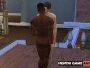 Preview 3 of 3D ANIMATED: Sasuke Gets Fucked By Kakashi And His Big 24cm Cock | Hentai Gay Porn | Naruto HD