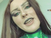 Preview 2 of FEMDOM RP: Dominatrix Shego caught you and fucked your ass with a strap-on from Honeyplaybox