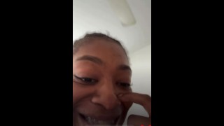 Sucking dick on live till he cums in my mouth