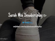 Preview 1 of Shoejob with my Nike Air Force Sneakers - Huge cumshot - Full video on my Onlyfans