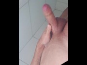 Preview 4 of Jerkin off with my WET DICK in the shower (Solo Guy Masturbation)