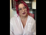 Preview 2 of Your Hot & Busty Professor Wants To Teach You to Cum (JOI)