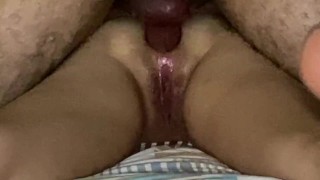 Wife records a porn video having a squirt anal to show her husband. REAL