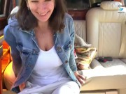Preview 1 of Spontaneous blowjob in Rolls-Royce ended with a huge mouth cumshot