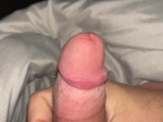 Preview 2 of Squeezed BALLS makes COCK drip and shoot PRECUM