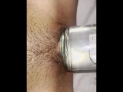 Preview 4 of Masturbation with my bottle of water, very horny, very wet