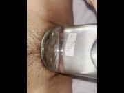 Preview 5 of Masturbation with my bottle of water, very horny, very wet