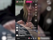 Preview 1 of Instagram Live Sex Show From Public Places