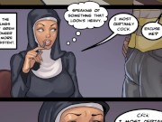 Preview 2 of Black Devotion part 3 - Nun's First Time Tasting sperm - Interracial Face Cum on construction site