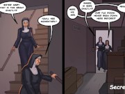 Preview 4 of Black Devotion part 3 - Nun's First Time Tasting sperm - Interracial Face Cum on construction site