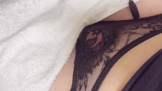 Japanese transvestite who masturbates with dildo feels so good that she ejaculates a lot