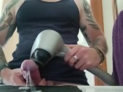 Preview 3 of Vibrator on cock to a big thick cum eruption