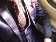 Preview 1 of Train Ride in Blue Suit 👔