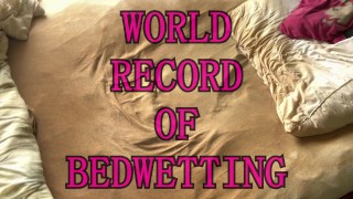 WORLD RECORD OF AMATEUR BEDWETTING (my bed is more than65 times peed)