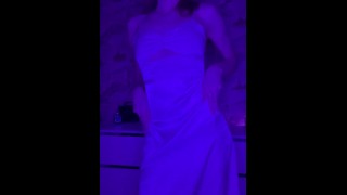 1392 - French Amateur, DoggyStyle Fuck, Satin Lingerie, Clothed Sex, Blowjob, Rimjob