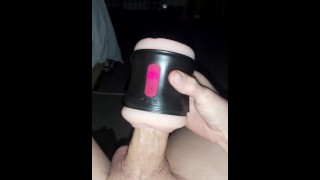 Creampie Quickie with the pocket pussy