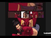 Preview 1 of Azula puts a dildo in her ass and enjoys it like never before, comic in Latin Spanish