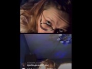 Preview 1 of Russian Exhibitionist Couple Gets Freaky On Insta Live