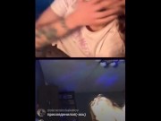 Preview 2 of Russian Exhibitionist Couple Gets Freaky On Insta Live