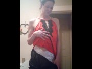 Preview 1 of diaper paradice! millie in satin top and sexy black bloomers part 1