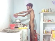 Preview 5 of Rajeshplayboy993 cooking curry part 3, showing ass, fingering ass hole, masturbating cock & cumming