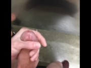 Preview 3 of Cumming in a public bathroom