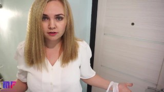 A cute sales manager agreed to a blowjob for money
