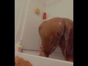Preview 5 of Ebony bbw taking a shower