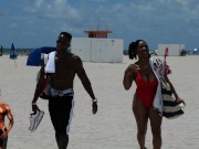 Preview 4 of Bubble Butt Quicy Roee Gets A BBC Dick Down After Work On South Beach