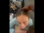 Preview 6 of 😱 Huge Cock Leaves Nice Facial On Hot Chick 💦