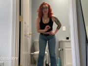 Preview 4 of I'm gonna take a piss and you can't stop me - full video on Veggiebabyy Manyvids
