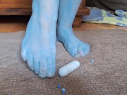 Preview 1 of Andorian Blue Feet Seduce and Crush