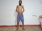 Preview 2 of Rajeshplayboy993 exercising video. He has long beard and hairy uncut cock