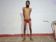 Preview 3 of Rajeshplayboy993 exercising video. He has long beard and hairy uncut cock