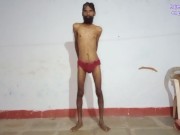 Preview 5 of Rajeshplayboy993 exercising video. He has long beard and hairy uncut cock