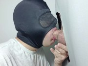 Preview 1 of My male soccer player goes to the gloryhole before going to training,he needs to impregnate a throat
