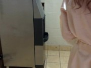 Preview 3 of Redhead Wife Flashes Her Body Going For Ice At The Hotel - Pepper Starks