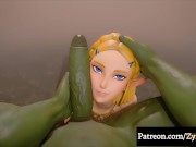 Preview 2 of Princess Zelda fucked by orc, more content on Patreon