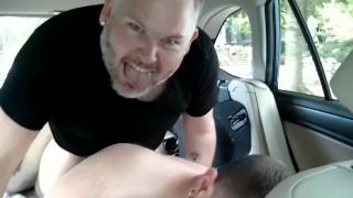 Sucking husband and taking the load 
