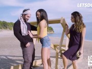 Preview 3 of Sexy Latina Cassie Del Isla Fucks Stud In Front Of His Girlfriend Frida Sante Full Scene