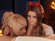 Preview 3 of Lunafreya & Aerith came for candy but only your Cock was left