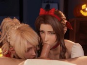 Preview 4 of Lunafreya & Aerith came for candy but only your Cock was left