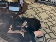 Preview 5 of Slutty secretary gets fucked over on a business trip to Vegas with her boss