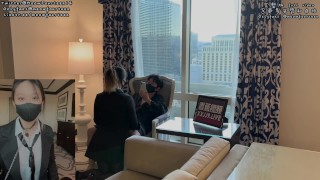 Slutty secretary gets fucked over on a business trip to Vegas with her boss