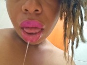 Preview 5 of Ebony milf feels very naughty and wants to have a big cock between her lips