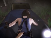 Preview 6 of Jill post apocalypse fucking in a car In POV  | Resident Evil Porn Parody