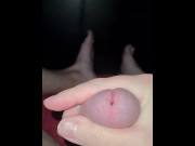 Preview 3 of Thick mushroom head cock full of pre cum explodes...