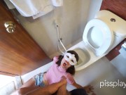 Preview 2 of Human Toilet Swallows It All !