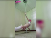 Preview 5 of College Girl Strip Tease Pole Dance